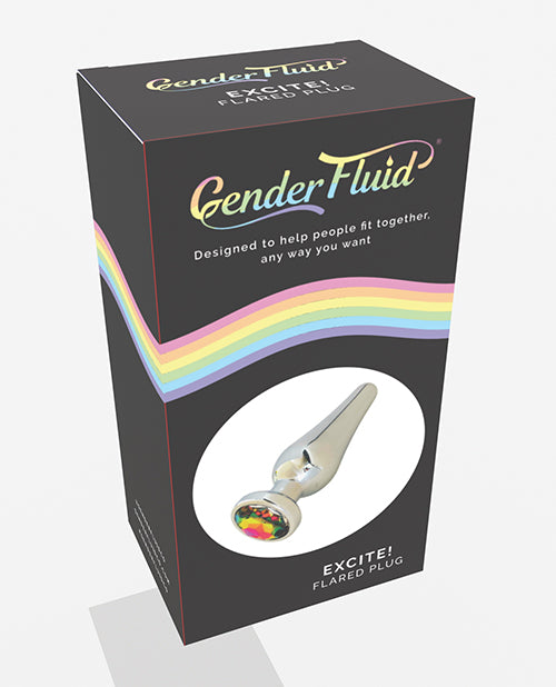 Gender Fluid Gender Fluid Excite! Flared Plug - Silver