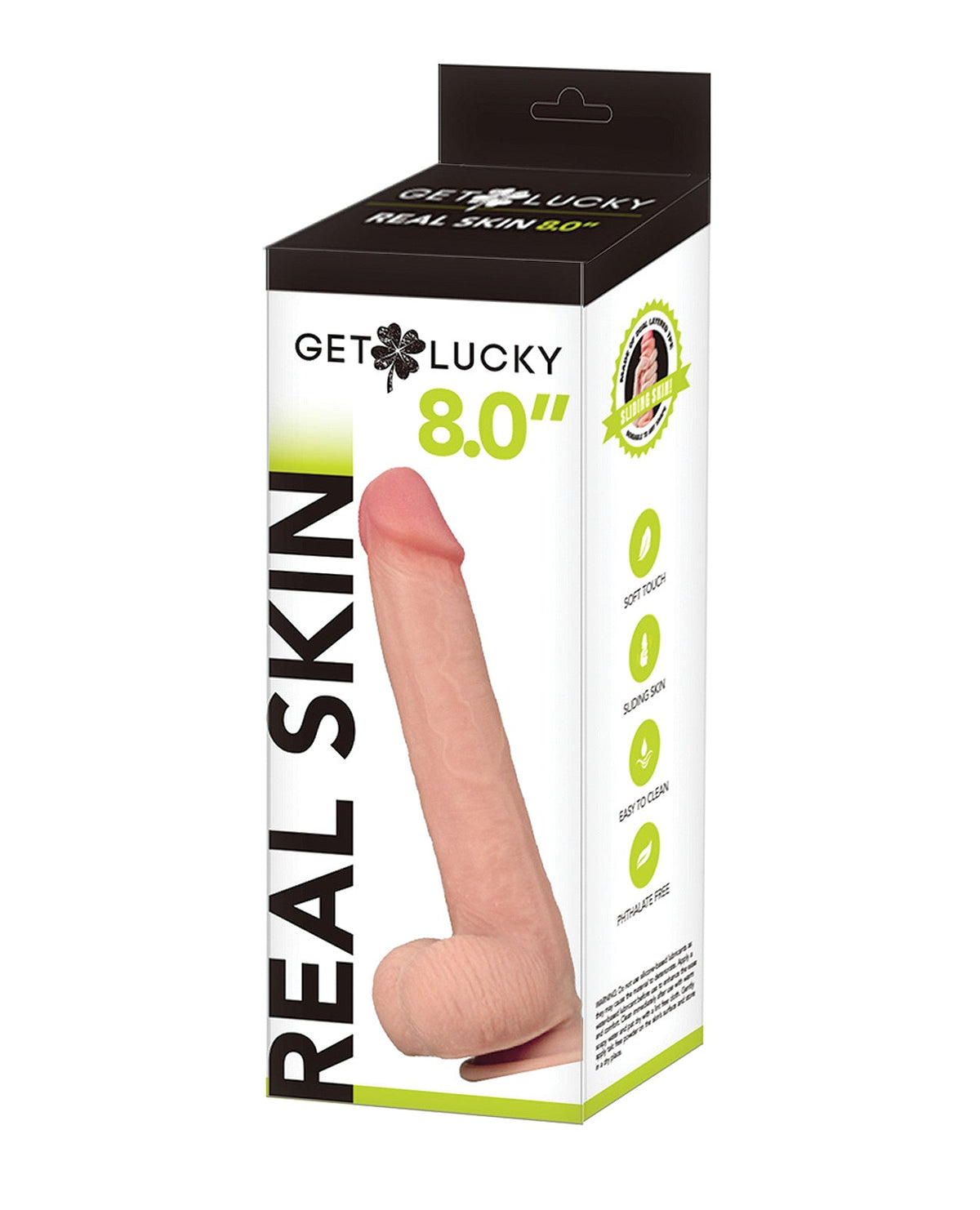 Get Lucky Get Lucky 8.0" Real Skin Series - Flesh
