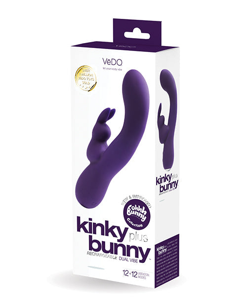 VeDO VeDO Kinky Bunny Plus Rechargeable Dual Vibe - Deep Purple