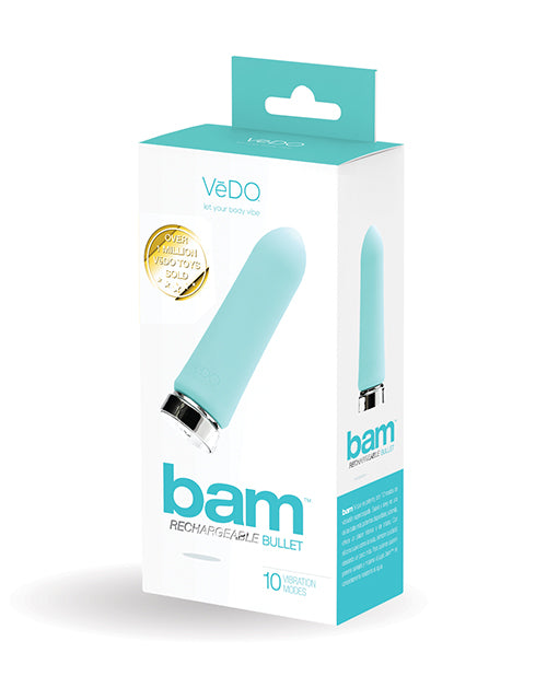 VeDO VeDO Bam Rechargeable Bullet - Tease Me Turquoise