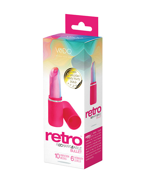 VeDO VeDO Retro Rechargeable Bullet Lip Stick Vibe - Pink