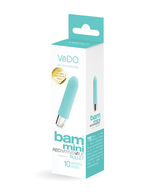 VeDO VeDO Bam Mini Rechargeable Bullet Vibe - Turquoise