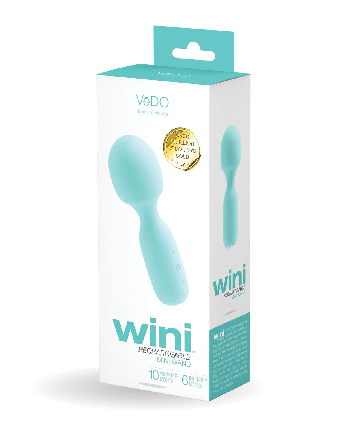 VeDO VeDo Wini Rechargeable Mini Wand - Tease Me Turquoise