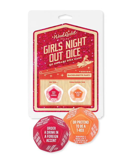 Wood Rocket Wood Rocket Girls Night Out Do or Dare Dice Game - Red