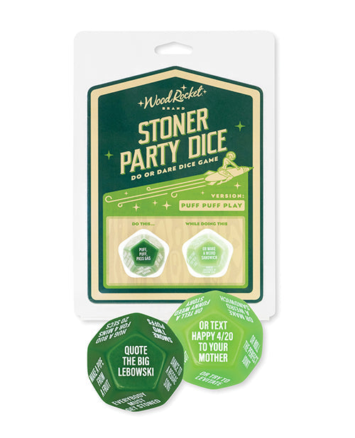 Wood Rocket Wood Rocket Stoner Party Dice Game - Green