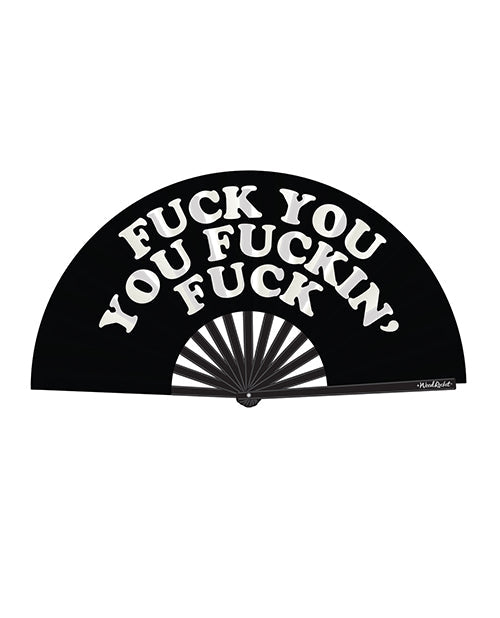 Wood Rocket Wood Rocket Fuck You You Fucking Fuck Fan - Black