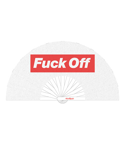Wood Rocket Wood Rocket Fuck Off Fan - White/Red