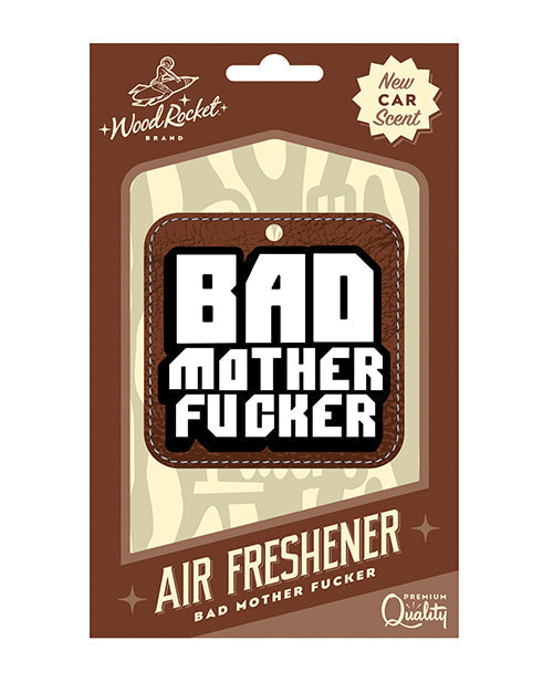 Wood Rocket Wood Rocket Bad Mother Fucker Air Freshener - New Car Smell