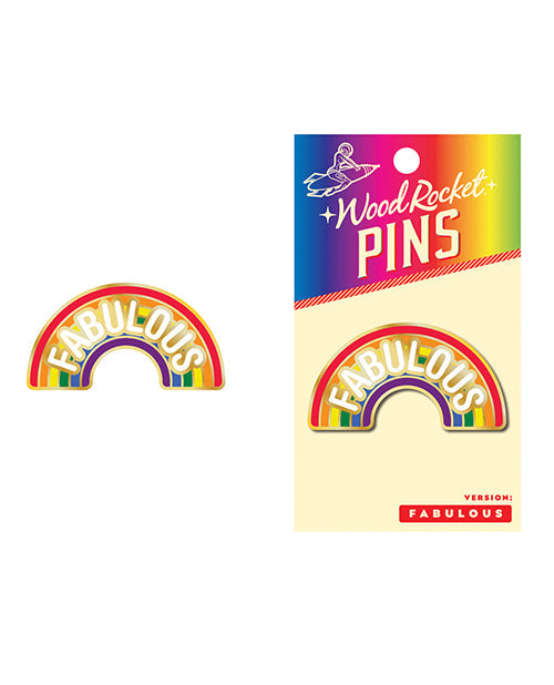 Wood Rocket Wood Rocket Fabulous Enamel Pin
