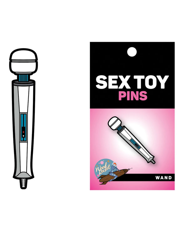 Wood Rocket Wood Rocket Sex Toy Wand Pin - White