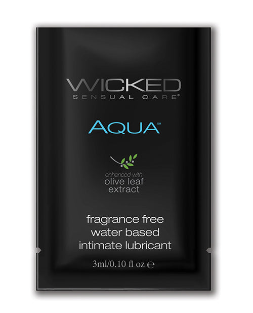 Wicked Sensual Care Wicked Sensual Care Aqua Waterbased Lubricant - .1 oz Fragrance Free
