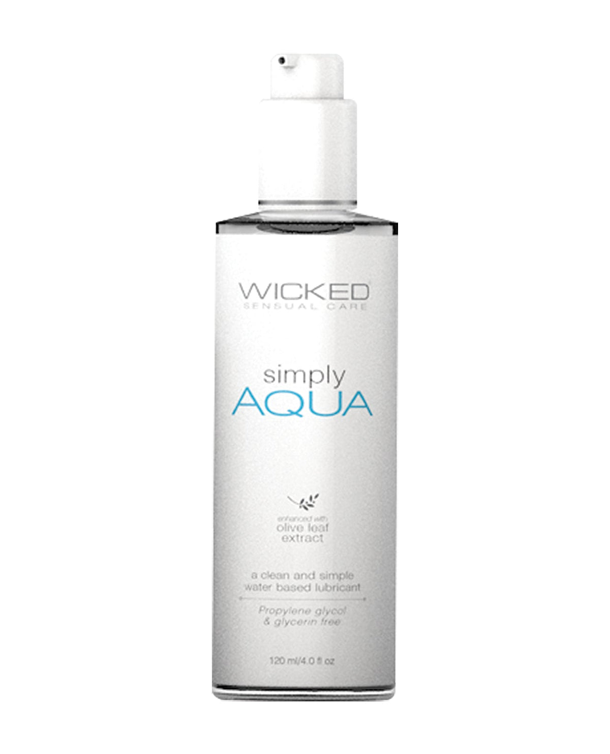 Wicked Sensual Care Wicked Sensual Care Simply Aqua Waterbased Lubricant - 4 oz