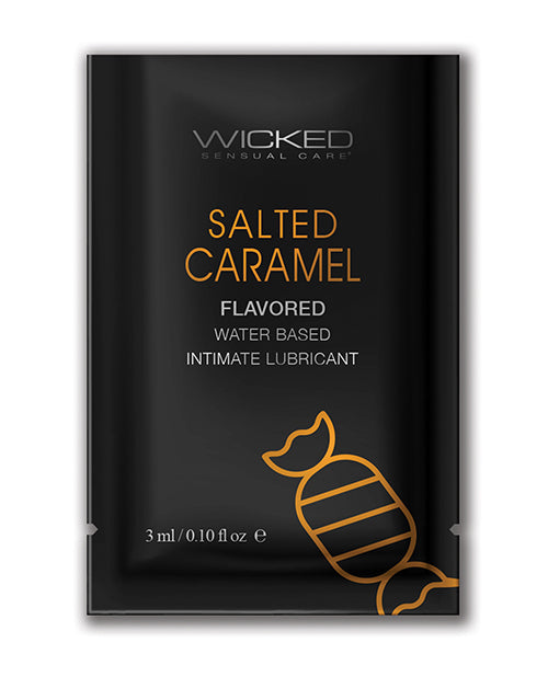 Wicked Sensual Care Wicked Sensual Care Aqua Waterbased Lubricant - .1 oz Salted Caramel