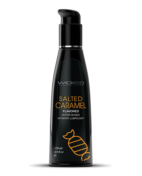 Wicked Sensual Care Wicked Sensual Care Aqua Waterbased Lubricant - 4 oz Salted Caramel