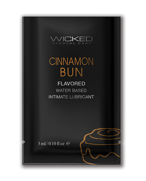 Wicked Sensual Care Wicked Sensual Care Aqua Waterbased Lubricant - .1 oz Cinnamon Bun