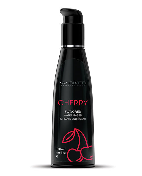 Wicked Sensual Care Wicked Sensual Care Aqua Water Based Lubricant - 4 oz Cherry
