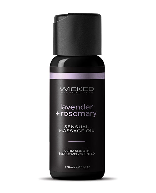 Wicked Sensual Care Wicked Sensual Care Lavender & Rosemary Massage Oil - 4 oz