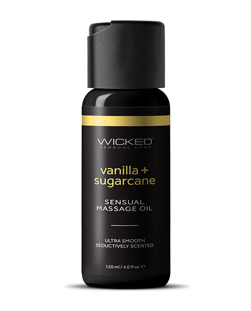 Wicked Sensual Care Wicked Sensual Care Vanilla & Sugarcane Massage Oil - 4 oz
