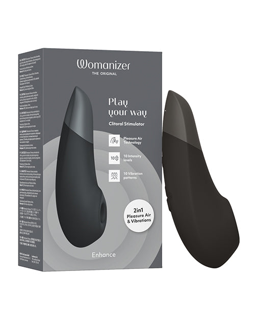 Womanizer Womanizer Enhance 2 in 1 Pleasure Air & Vibrations - Black