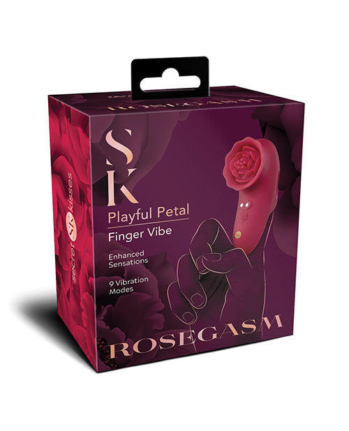 Secret Kisses Secret Kisses Rosegasm Playful Petal Finger Vibe - Red