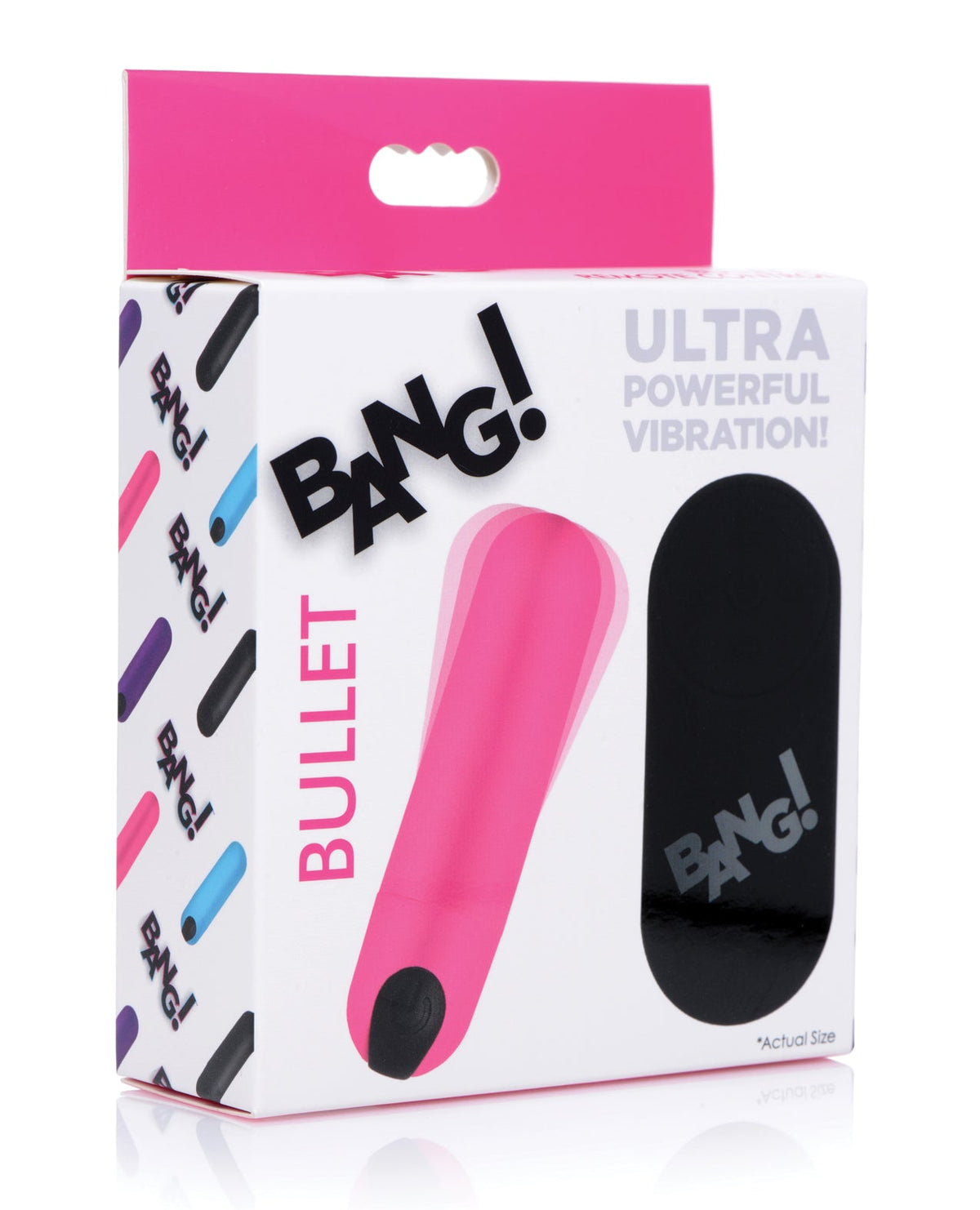 Bang! Bang! Vibrating Bullet w/Remote Control - Pink