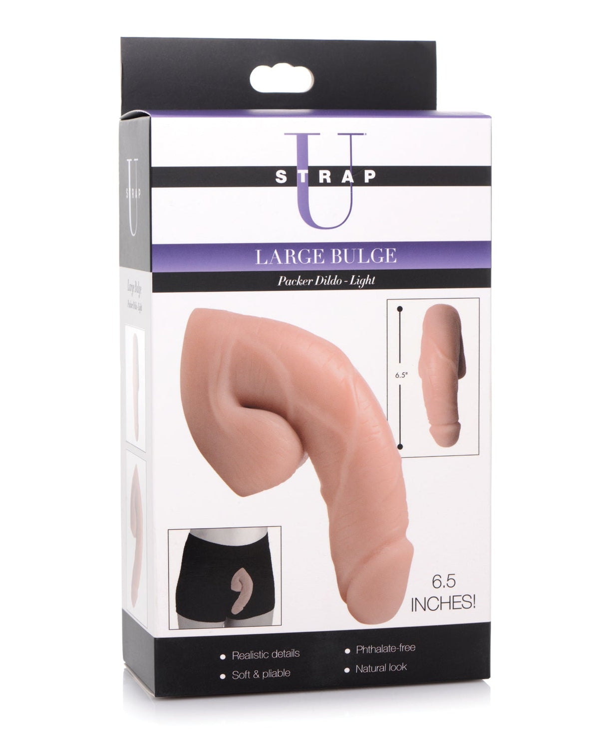 Strap U Strap U Large Bulge Packer Dildo - Light