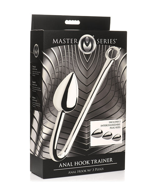 Master Series Master Series Anal Hook Trainer w/3 Plugs - Silver