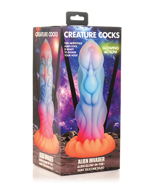 Creature Cocks Creature Cocks Alien Invader Alien Glow-in-the-Dark Silicone Dildo