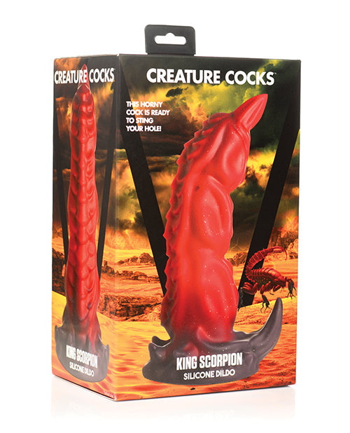 Creature Cocks Creature Cocks King Scorpion Silicone Dildo - Red