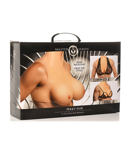 Master Series Master Series Perky Pair G Cup Silicone Breasts