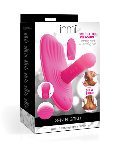 Inmi Inmi Spin N' Grind Rotating & Vibrating Silicone Grinder - Pink