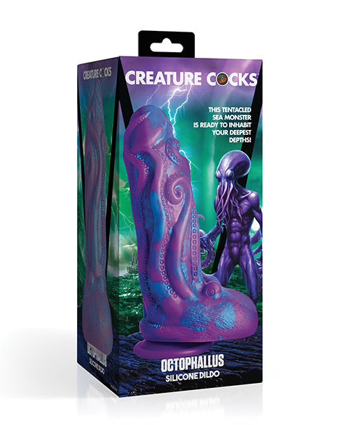 Creature Cocks Creature Cocks Octophallus Silicone Dildo - Purple/Blue