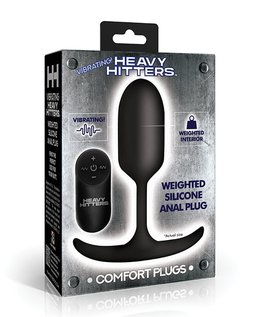 Heavy Hitters Heavy Hitters - Vibrating Weighted Silicone Anal Plug - Medium