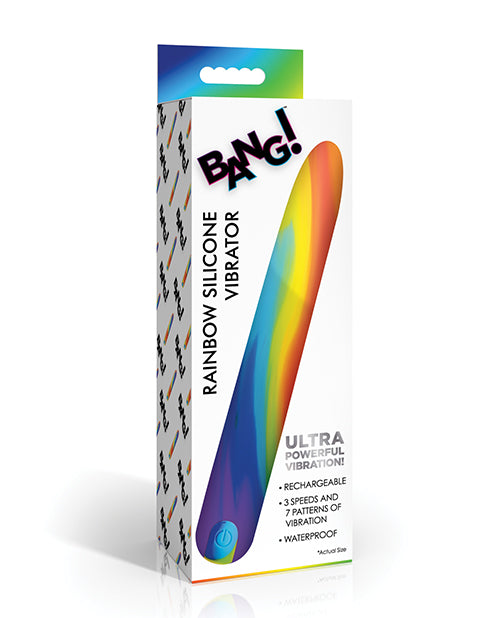 Bang! Bang! Rainbow Silicone Vibrator