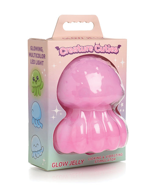 Creature Cuties Glow Jelly Licking &amp; Vibrating Stimulator