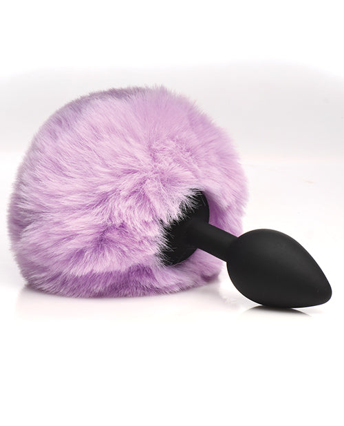 Tailz Tailz Fluffy Bunny Tail Silicone Plug - Purple