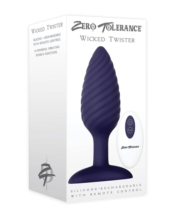 Zero Tolerance Zero Tolerance Wicked Twister Anal Rechargeable - Purple
