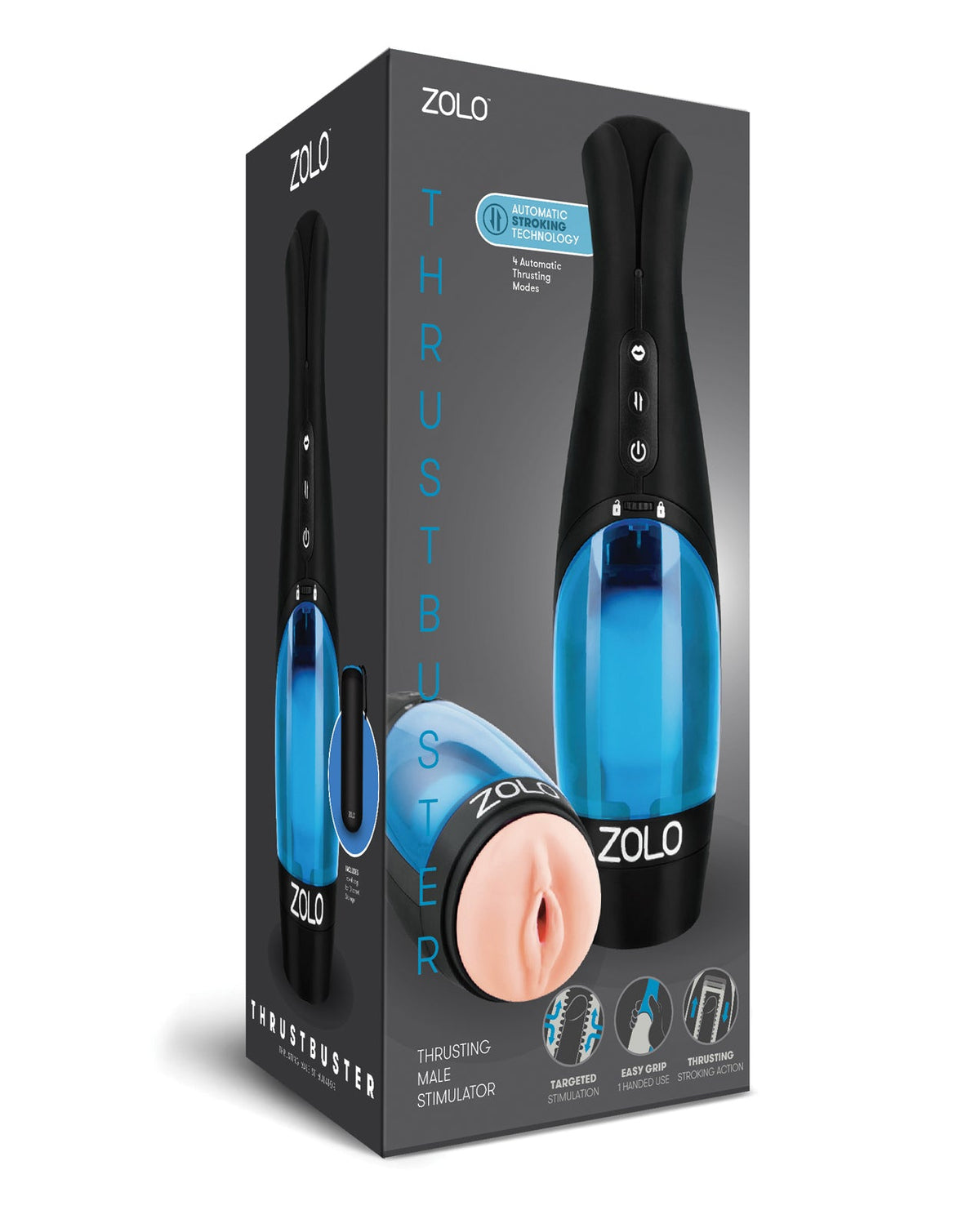 ZOLO ZOLO Thrust Buster - Thrusting Male Stimulator w/Erotic Audio